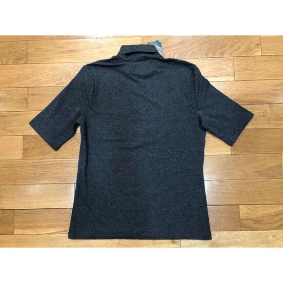 NWT Lauren Ralph Lauren Short Sleeve Stretchy Gray Contemporary Turtleneck Sz XL - Picture 3 of 9